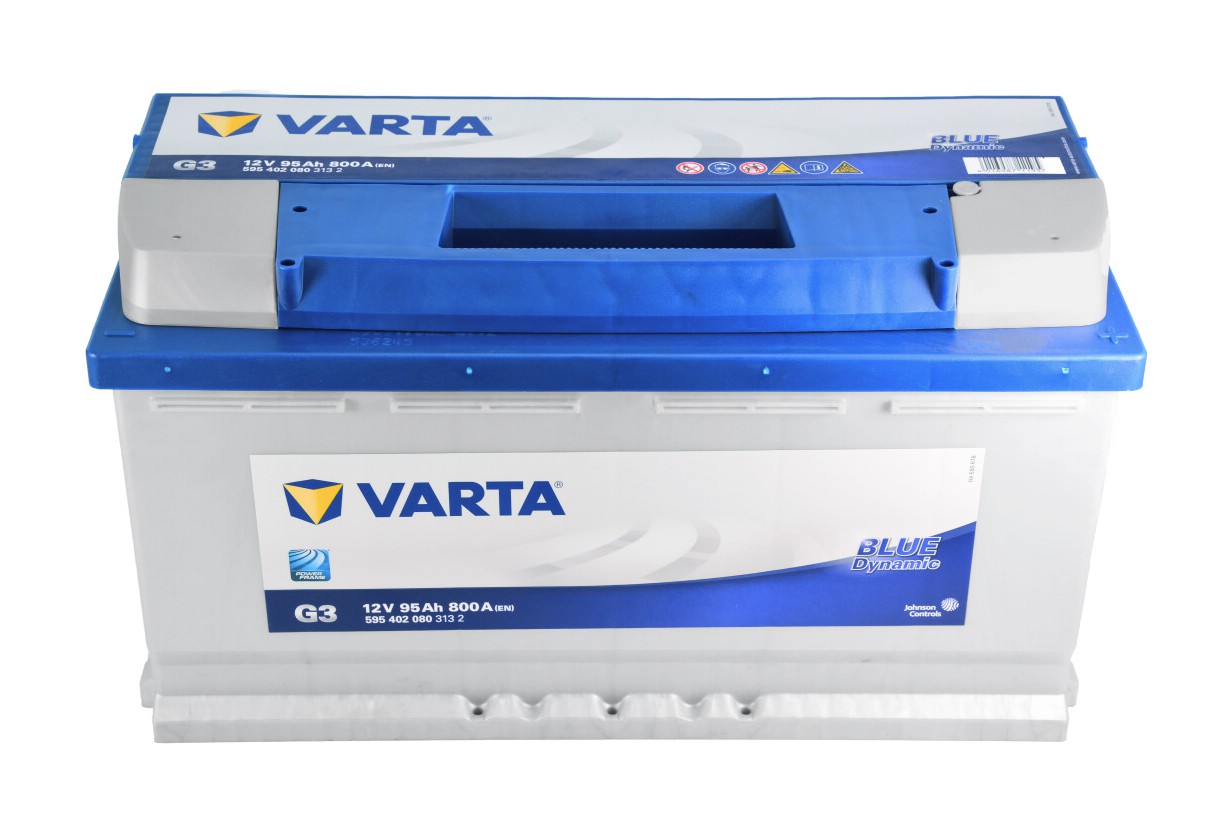 АКУМУЛЯТОРНА БАТАРЕЯ VARTA НА РІДКОМУ ЕЛЕКТРОЛІТІ ВИКОРИСТОВУЮТЬСЯ ДЛЯ ЗАПУСКУ ПОРШНЕВИХ ДВИГУНІВ 12V 95AH